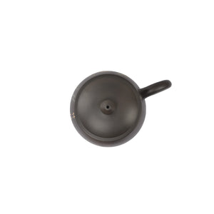 Top view of a Jianshui zitao lidded office mug showing the lid and handle