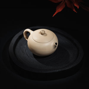 Handmade Jianshui clay teapot with panda inlay design