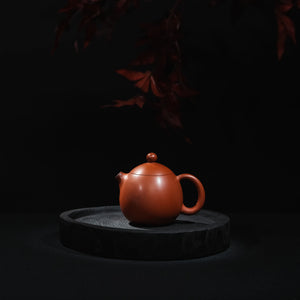 Handmade Jianshui red clay Dragon Egg teapot, 180ml