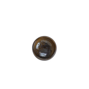 Jianshui zitao wood-fired cup, top view highlighting the kiln-softened rim
