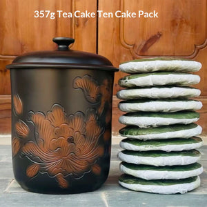 Jianshui zitao storage jar with tea cake capacity example