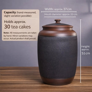 Jianshui zitao storage jar with size and capacity reference
