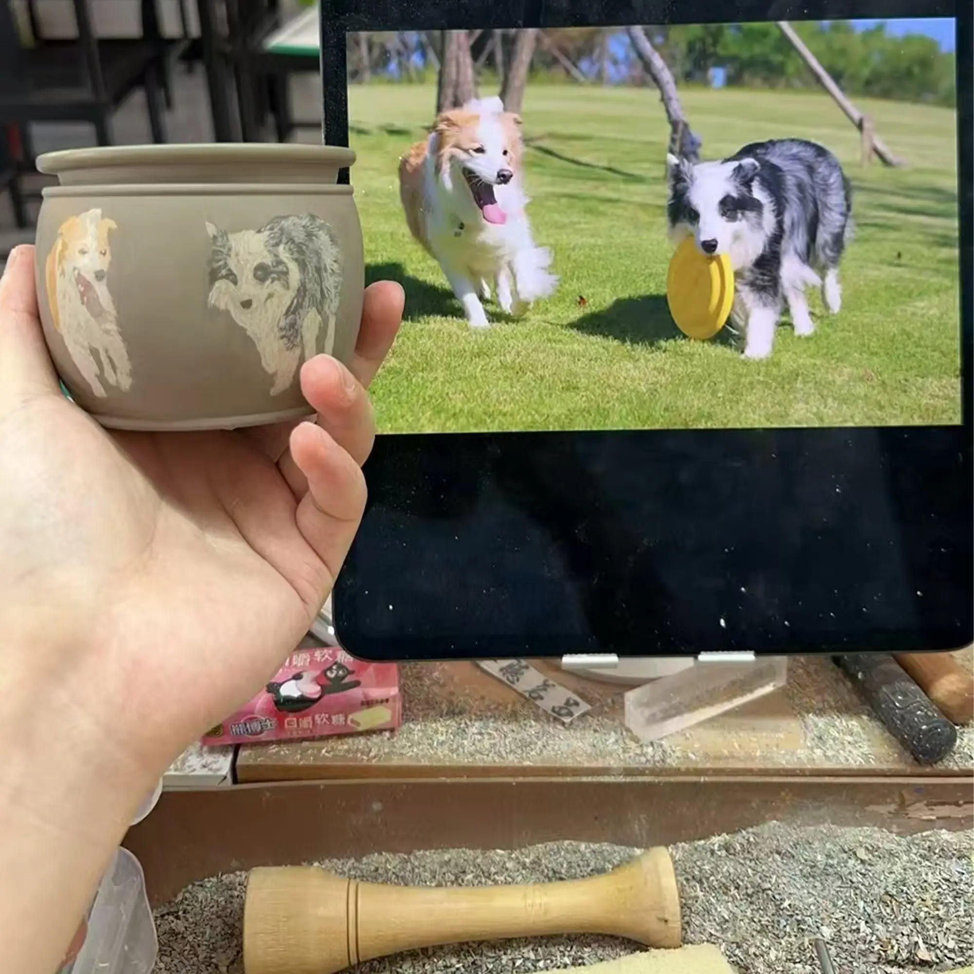 Handcrafted Jianshui Zitao Custom Tea Ware – Photo & Text Engraving Service