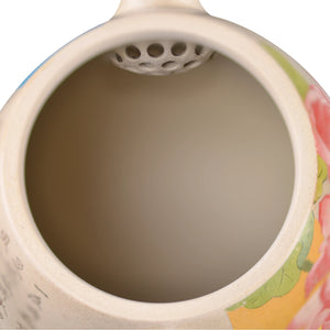 Interior view of PorSva No.58 clay teapot showing natural unglazed interior