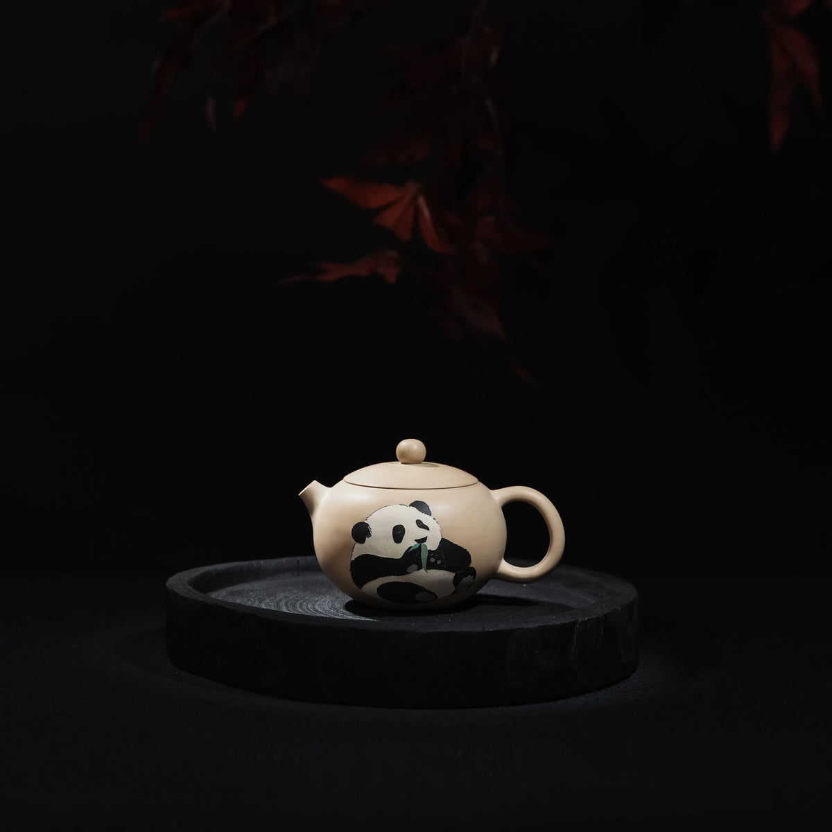 Jianshui panda tea set with 200ml teapot and matching 60ml cup