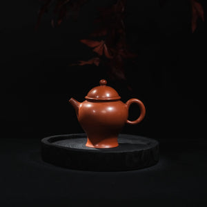Handmade Jianshui red clay Ding teapot, 300ml