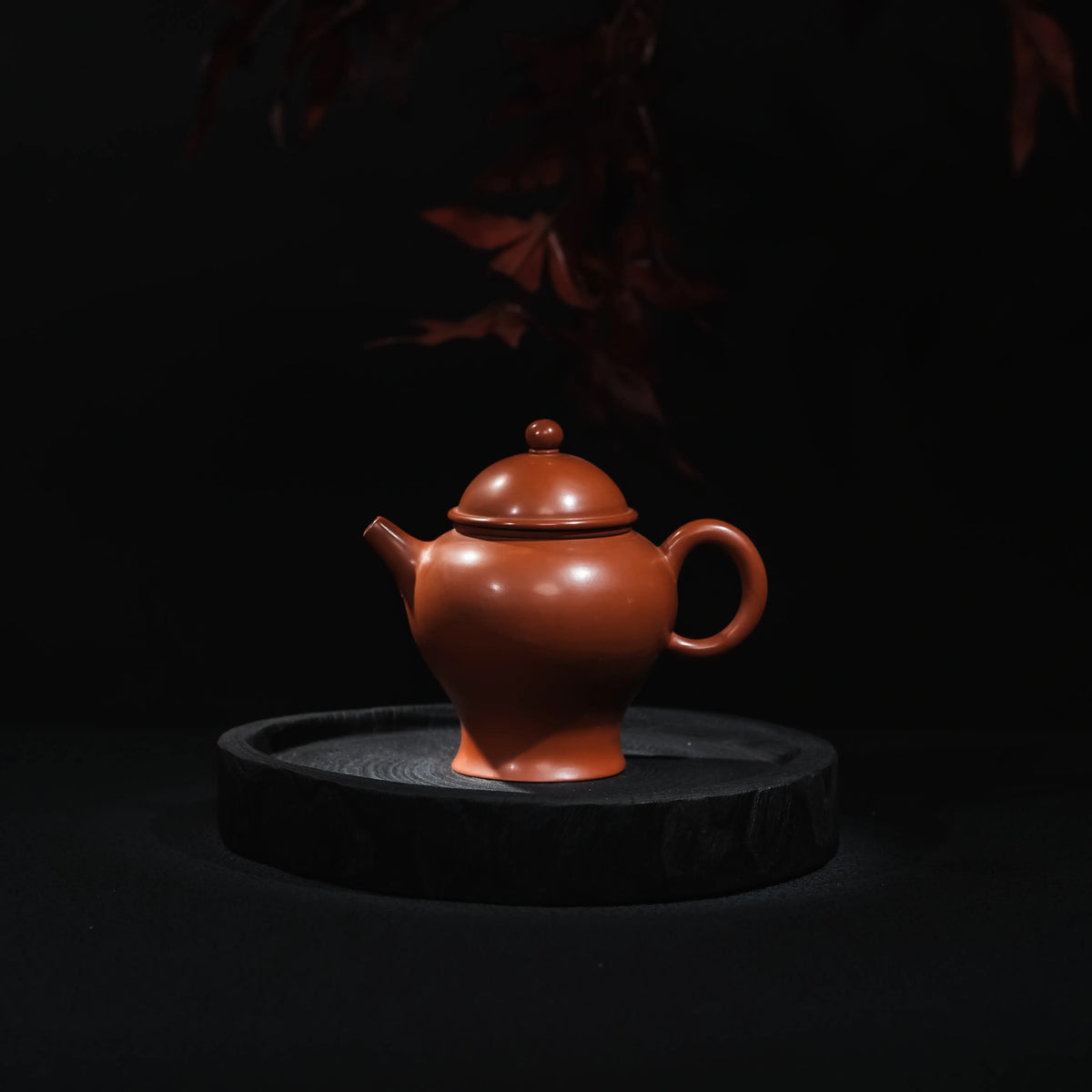 Handmade Jianshui red clay Ding teapot, 300ml