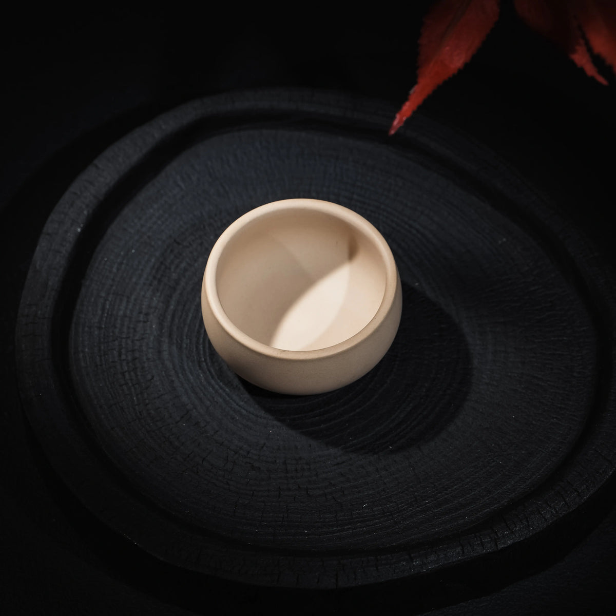 Open view of Jianshui white clay gongfu tea cup