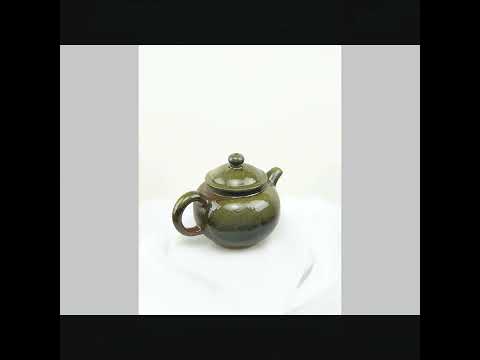 360° rotating view of PorSva No.46 wood-fired Jianshui clay teapot