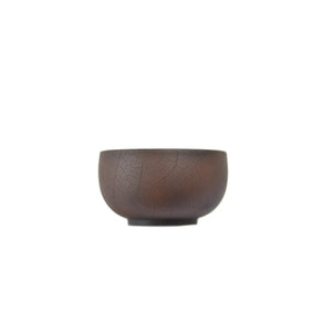 Jianshui zitao tea cup warm brown tone featuring a bodhi pattern texture