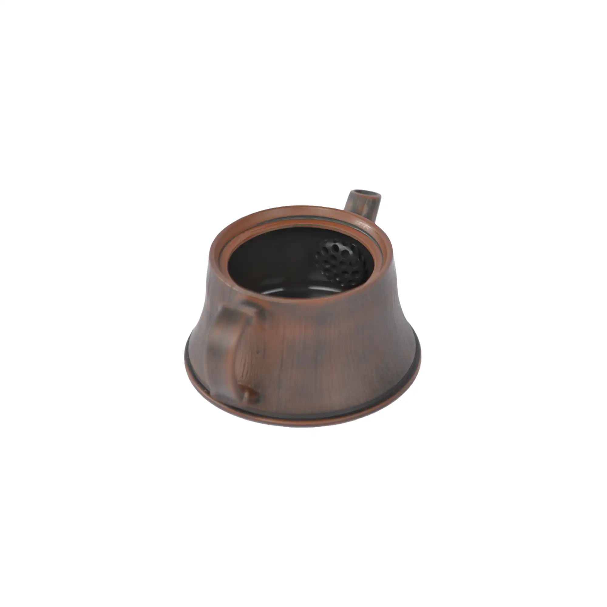 Jianshui zitao teapot interior with built-in filter holes, handcrafted teapot.