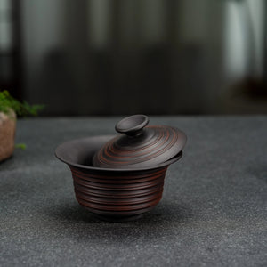 Jianshui clay gaiwan for traditional gongfu tea brewing