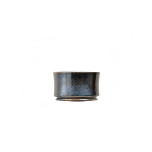 Jianshui zitao wood-fired cup with darkened ash concentration formed during kiln firing, side view