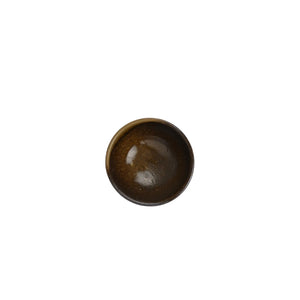 Jianshui zitao wood-fired cup, top view highlighting the softly fired rim